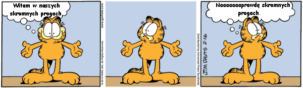 Garfield wita nowych Nonsensopedystów