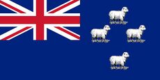 Flaga Nowej Zelandii, przedstawiająca jej rdzennych mieszkańców