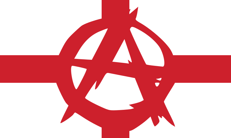 Flaga kraju w którym jest anarchia
