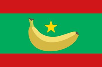 Jasna gwiazda wolności wznosi się nad bananem... Czy jakoś tak. Niech żyje Mauretania.